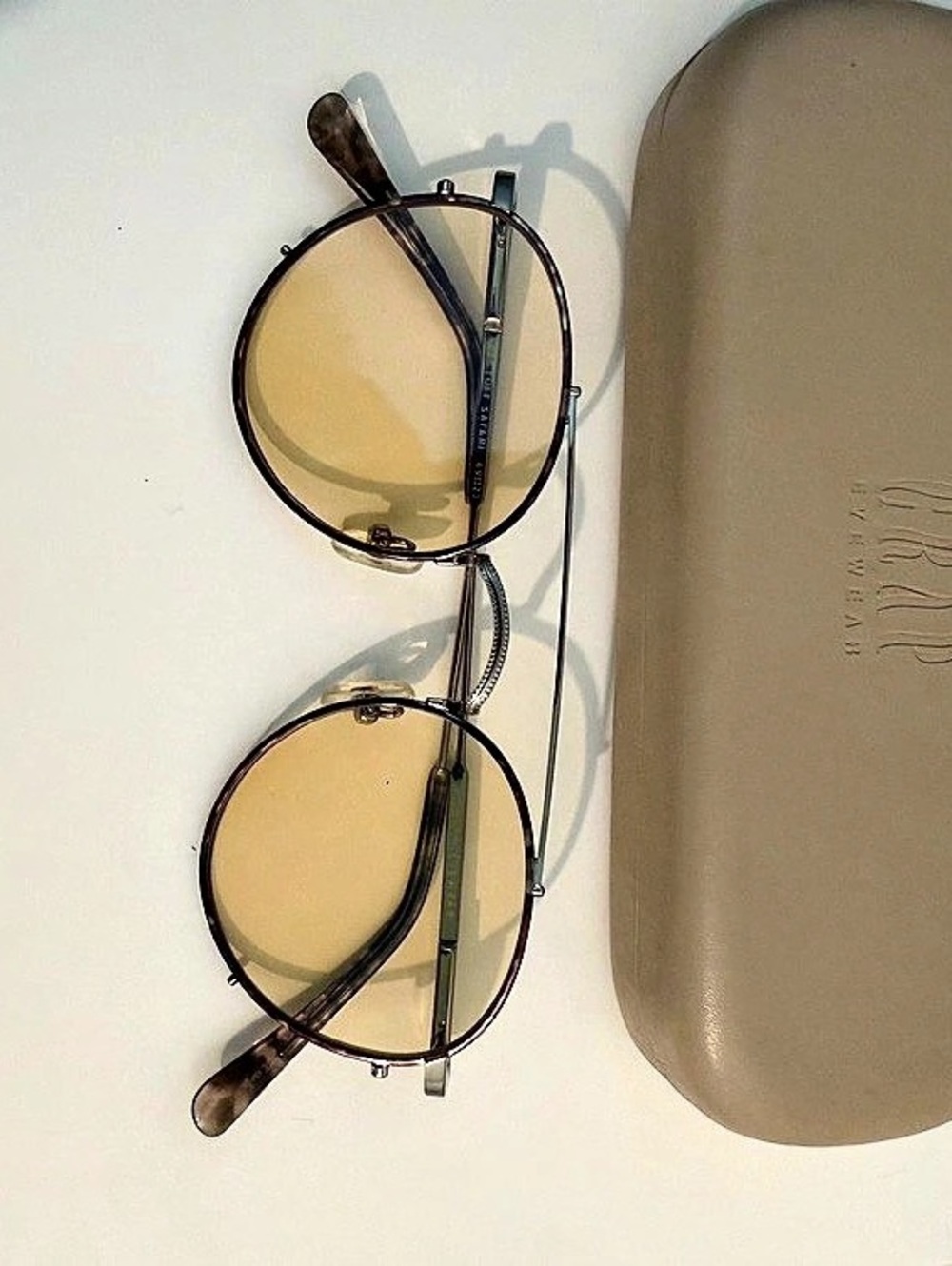 Crap Eyewear The Tuff Safari Brown & Gold Sunglasses